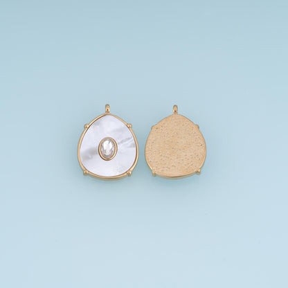 Shell Charm Pendant for Jewelry Making
