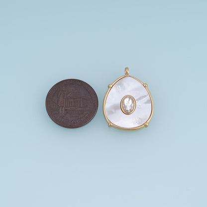 Shell Charm Pendant for Jewelry Making