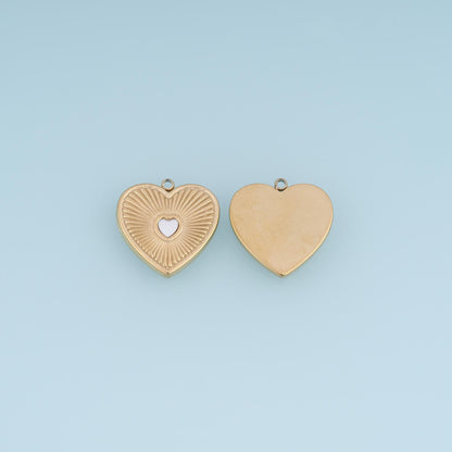 Heart Charm Pendant for Jewelry Making