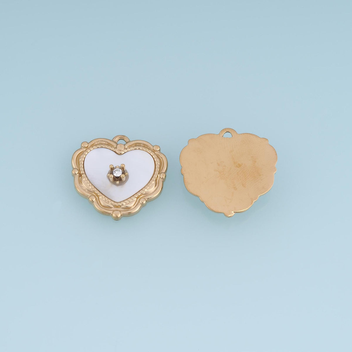 Heart Charm Pendant for Jewelry Making