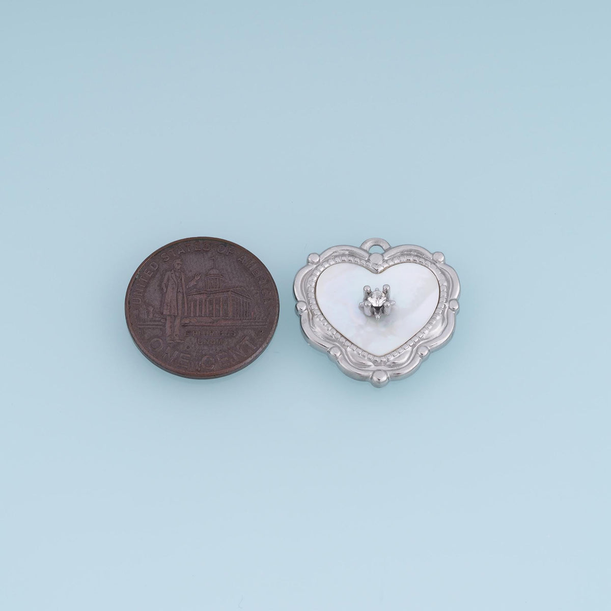 Heart Charm Pendant for Jewelry Making