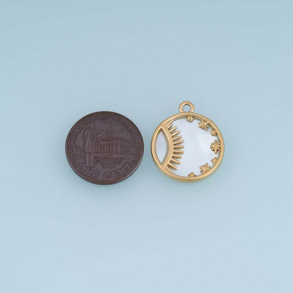 Sun Charm Pendant for Jewelry Making
