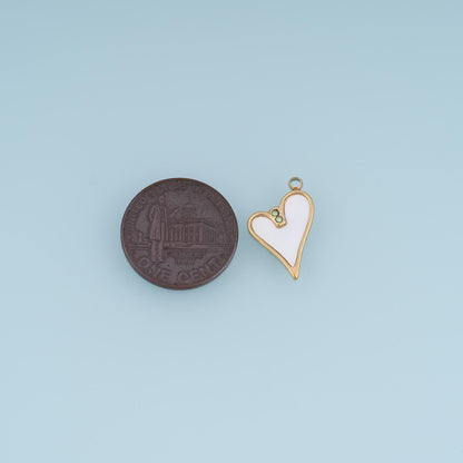Heart Charm Pendant for Jewelry Making