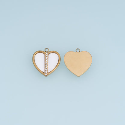 Heart Charm Pendant for Jewelry Making