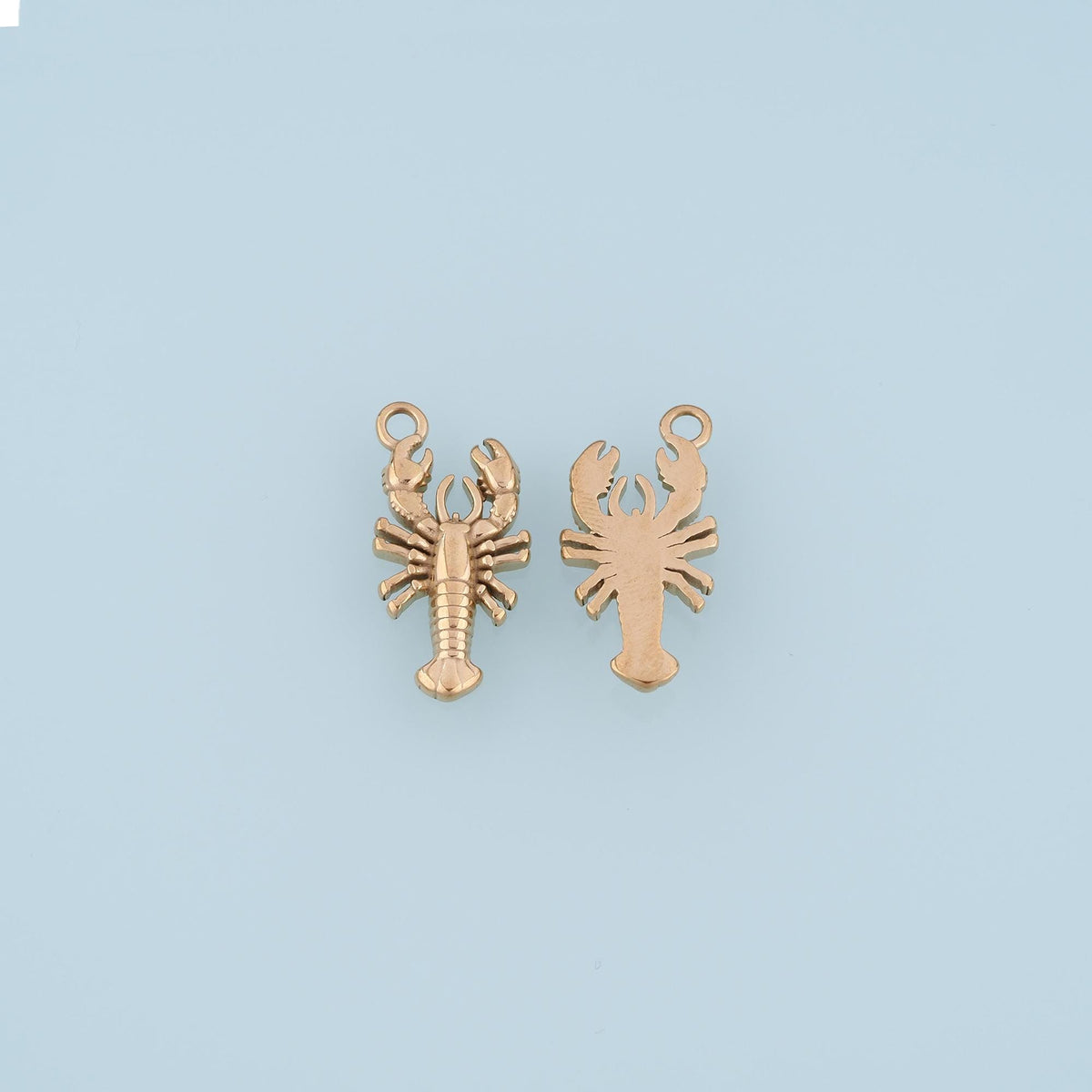 Lobster Pendant,14K Gold Beach Vacation Charm DIY Charm for Necklace Bracelet Making