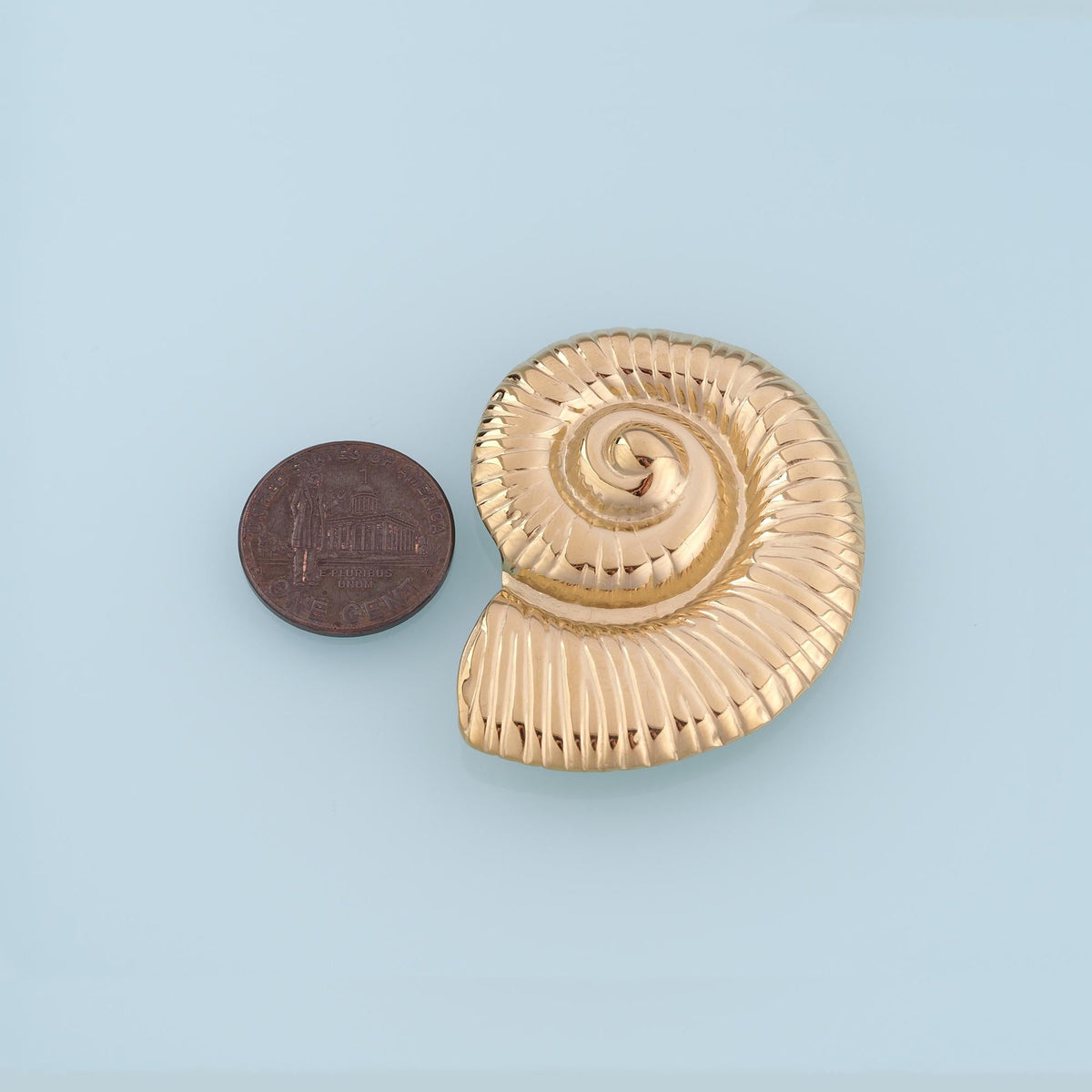 Arc Texture Nautilus Pendant,14K Gold Vintage Ocean Charm DIY Charm for Necklace Bracelet Making