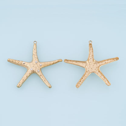 Cubic Zirconia Star Charm Pendant for Jewelry Making