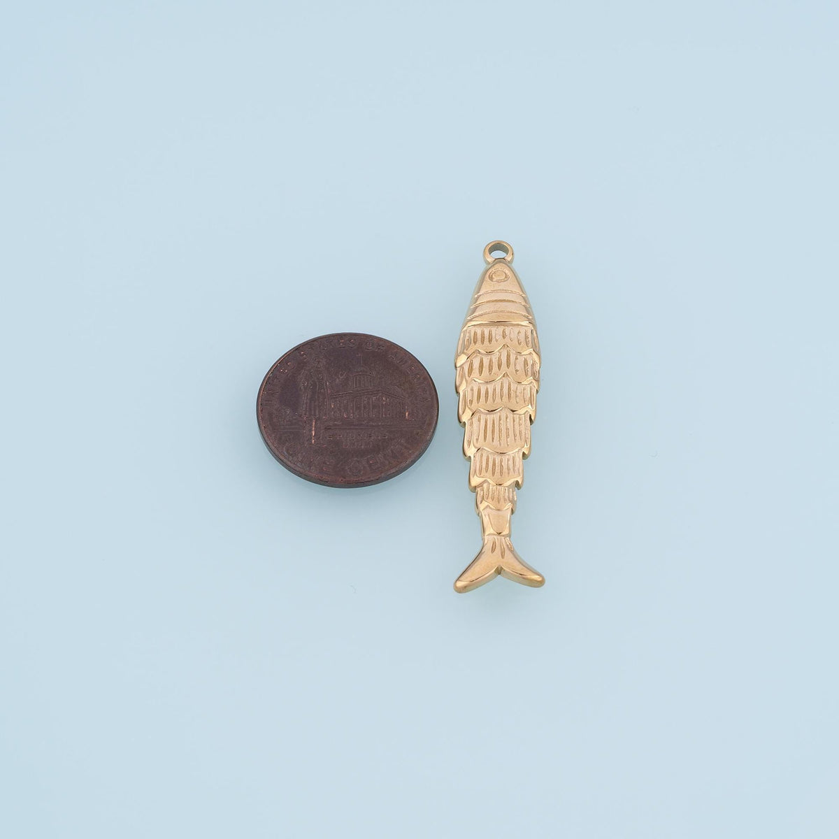 Fish Charm Pendant for Jewelry Making