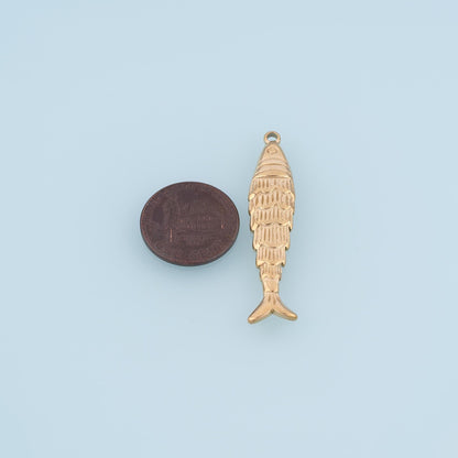 Fish Charm Pendant for Jewelry Making