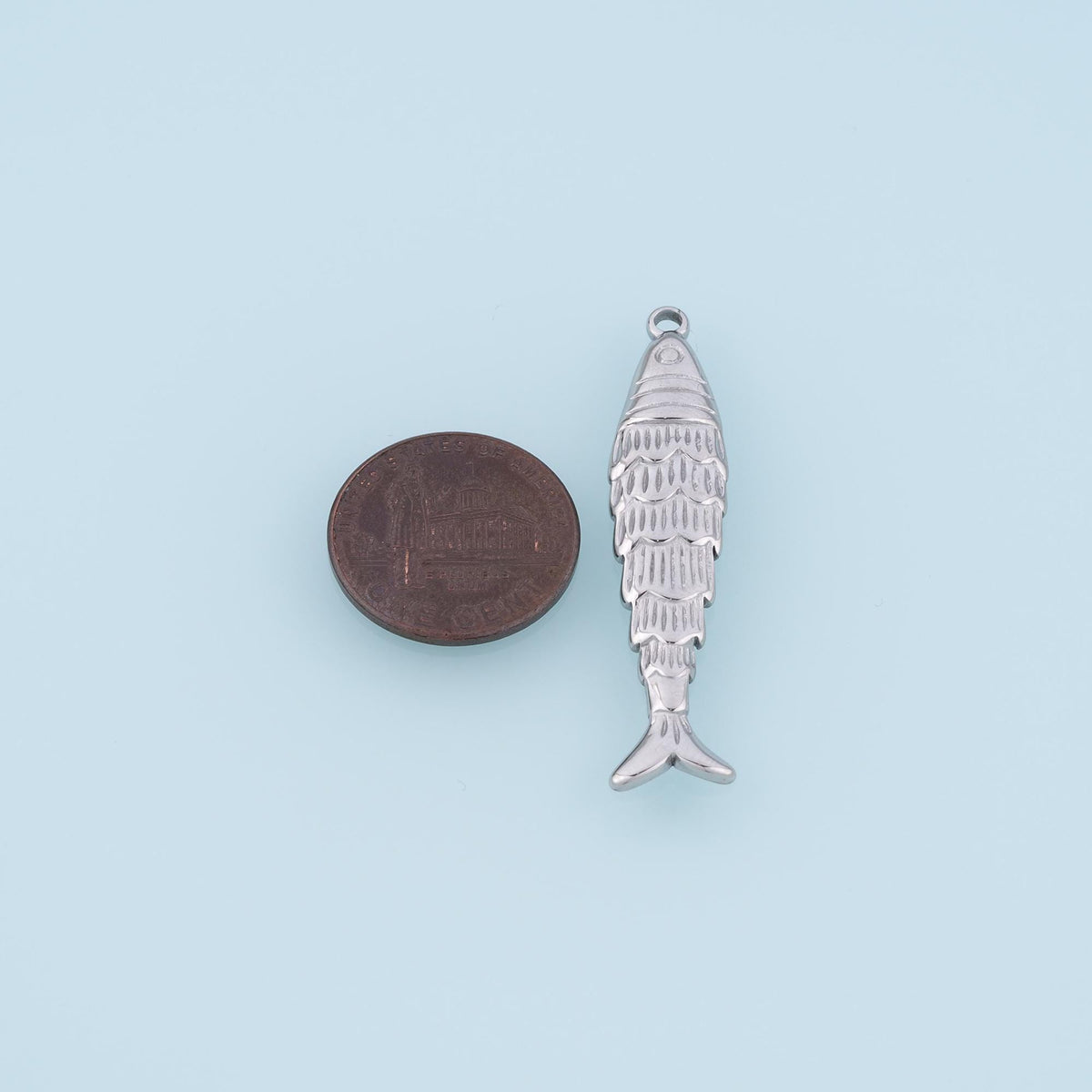 Fish Charm Pendant for Jewelry Making