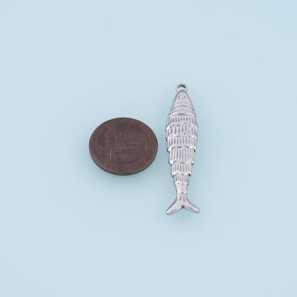 Fish Charm Pendant for Jewelry Making