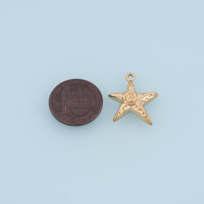 Star Charm Pendant for Jewelry Making