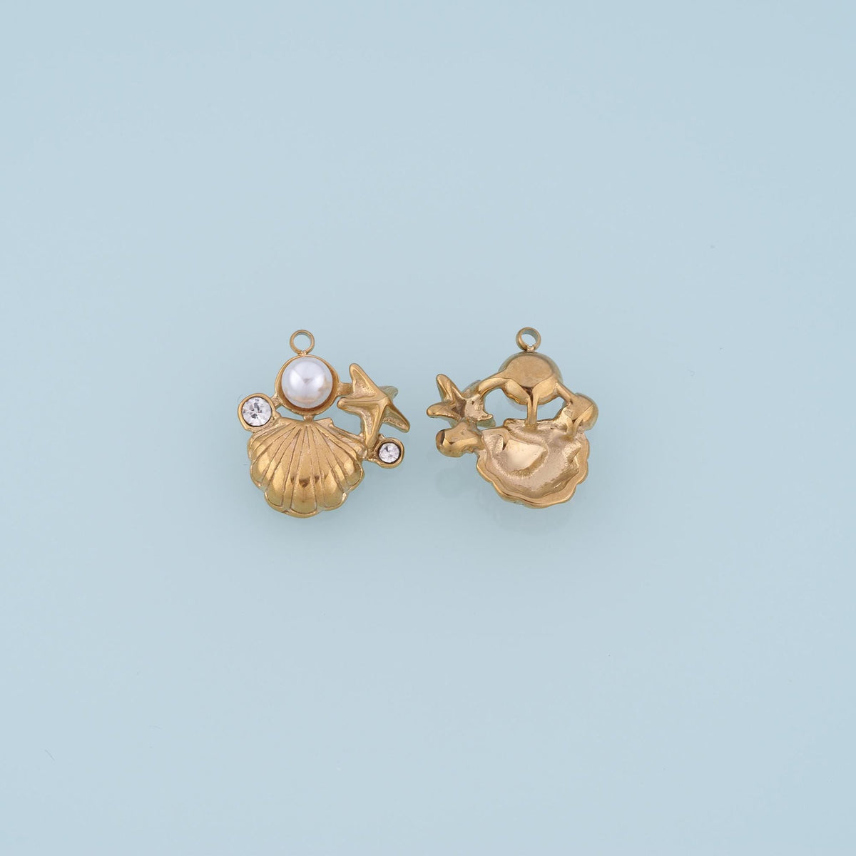 Pearl Star Charm Pendant for Jewelry Making