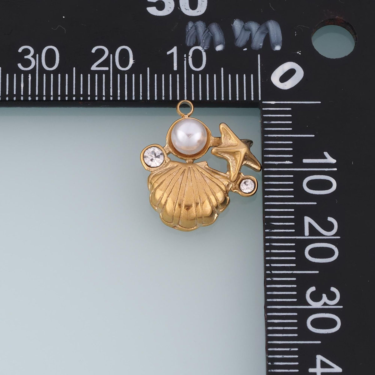 Pearl Star Charm Pendant for Jewelry Making