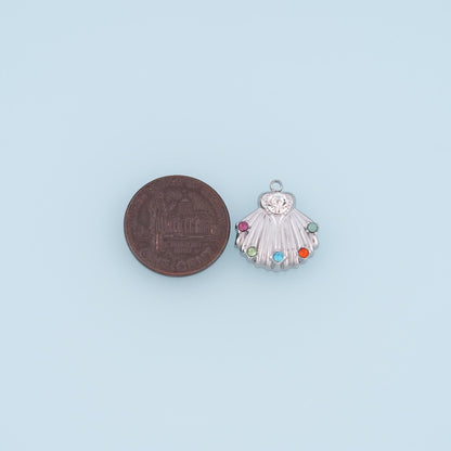 Crystal Shell Charm Pendant for Jewelry Making