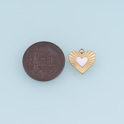 Heart Charm Pendant for Jewelry Making