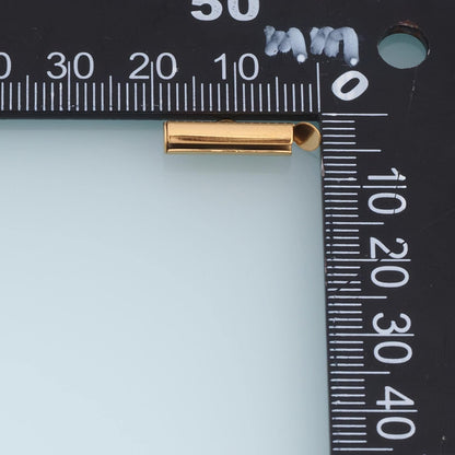 14K Gold Crimp 18.5 mm, 15.5 mm for Jewelry Making