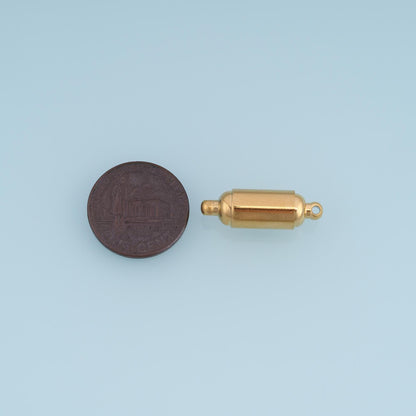 14K Gold Oval Clasp 22 mm, 16 mm for Jewelry Making