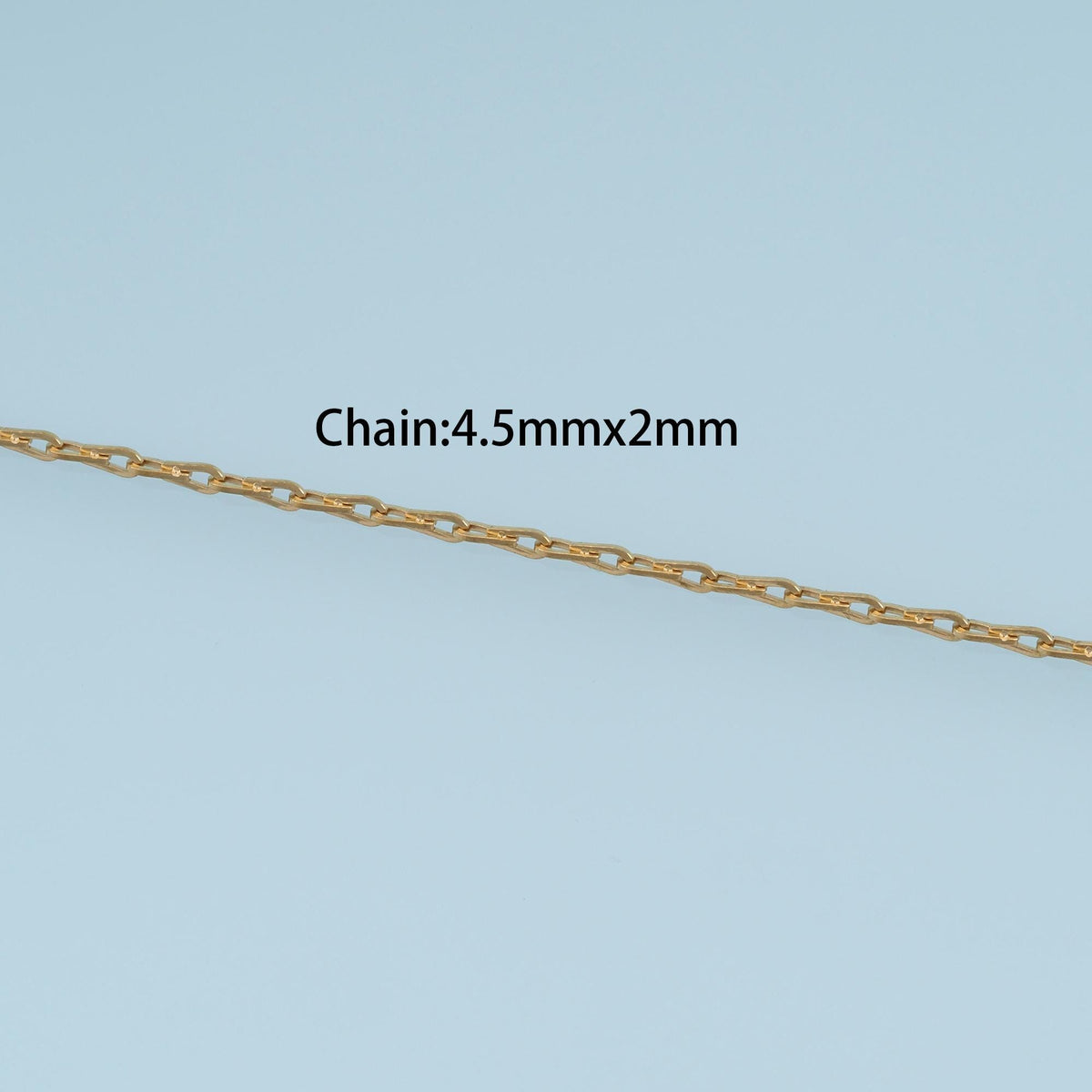 14K Gold Paperclip Paperclip Chain 3.28 ft, 16.40 ft for Jewelry Making