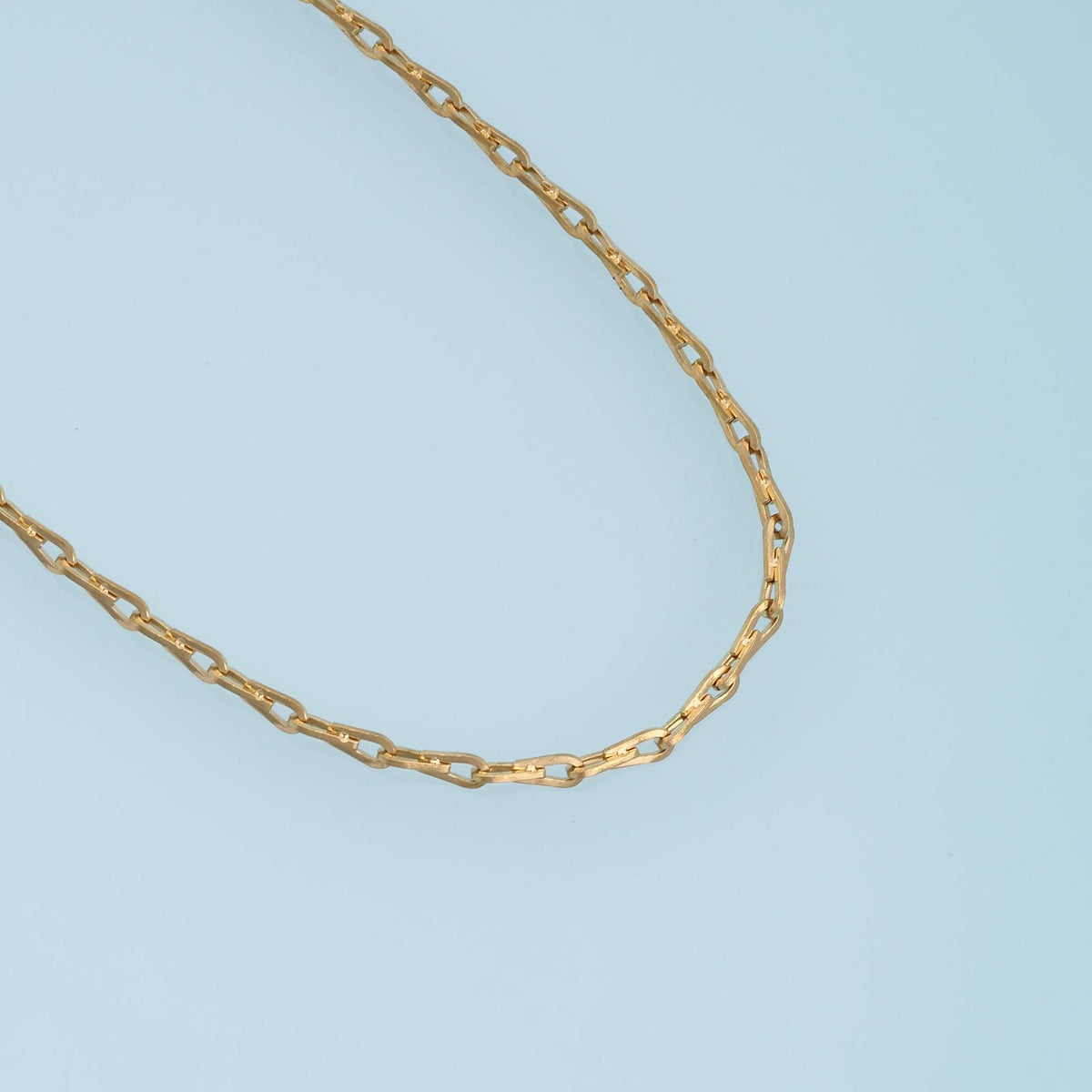 14K Gold Paperclip Paperclip Chain 3.28 ft, 16.40 ft for Jewelry Making