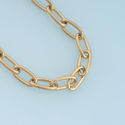 14K Gold Oval Oval Chain 3.28 ft, 16.40 ft for Jewelry Making