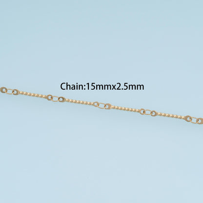14K Gold Jewelry Chain 3.28 ft, 16.40 ft for Jewelry Making
