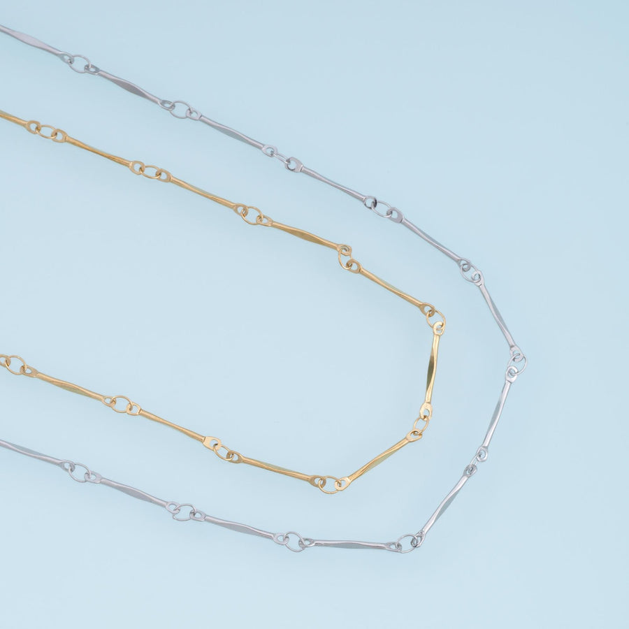 Stainless Steel Bamboo Node Chain, 14K Gold Stainless Steel Chain,Waterproof Chain for DIY Necklace Bracelet Making