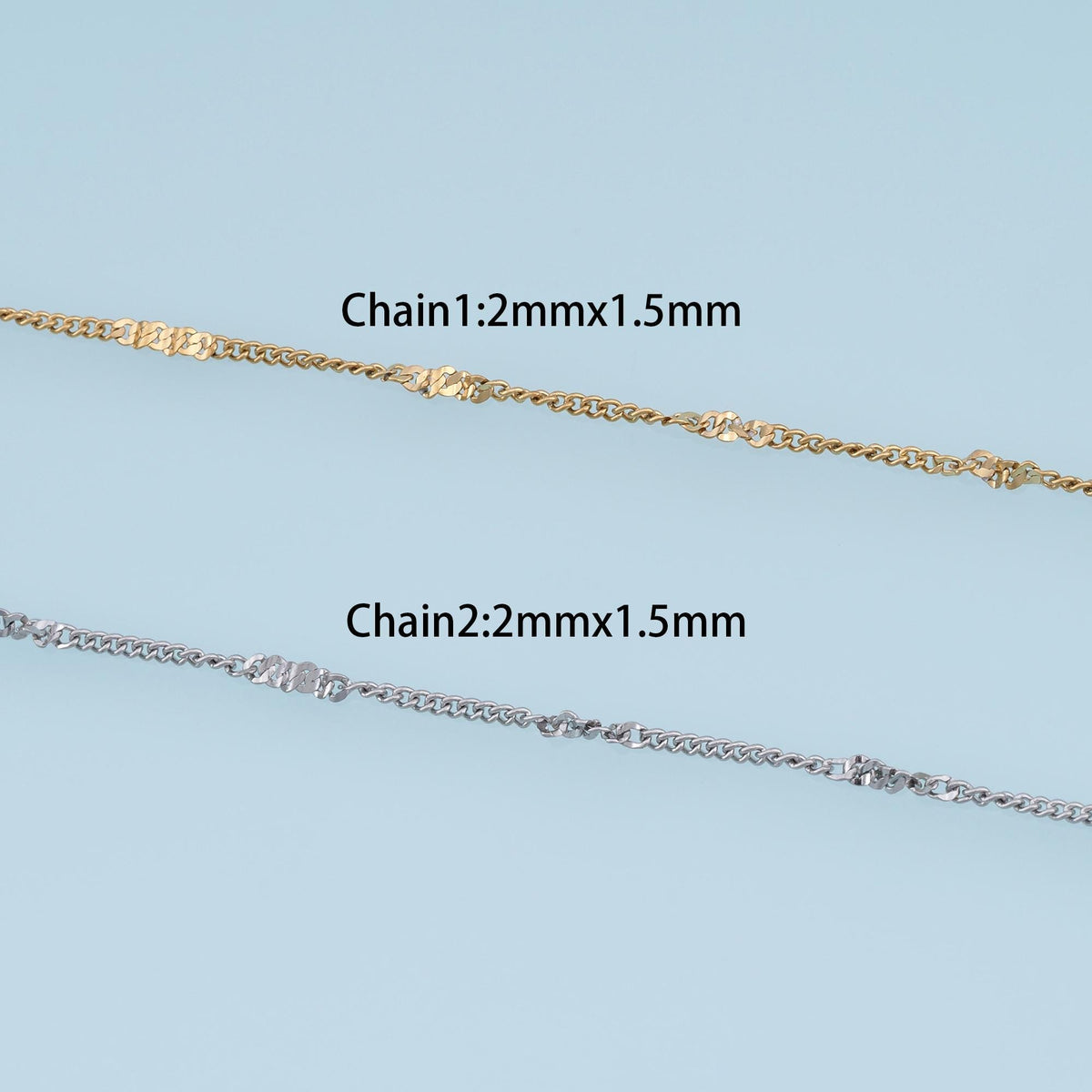 14K Gold Jewelry Chain 3.28 ft, 16.40 ft for Jewelry Making