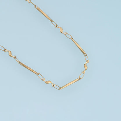 14K Gold Paperclip Chain 3.28 ft, 16.40 ft for Jewelry Making