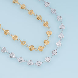 Stainless Steel Heart Link Chain, 14K Gold Stainless Steel Chain,Waterproof Chain for DIY Necklace Bracelet Making