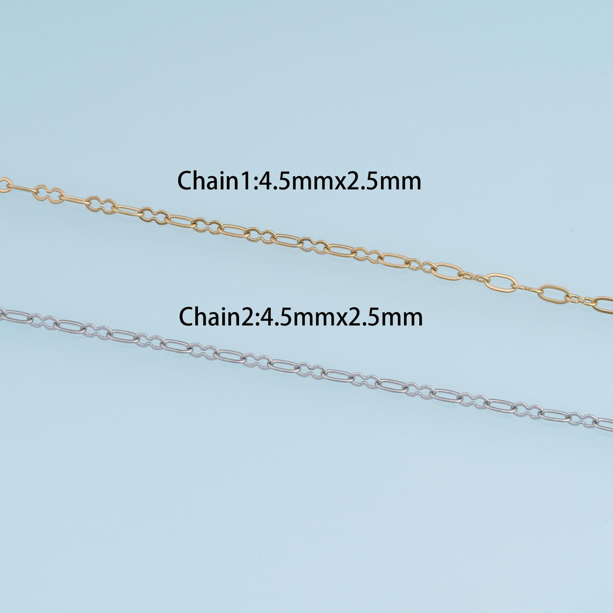 Stainless Steel Oval Wave Link Chain, 14K Gold Stainless Steel Chain,Waterproof Chain for DIY Necklace Bracelet Making