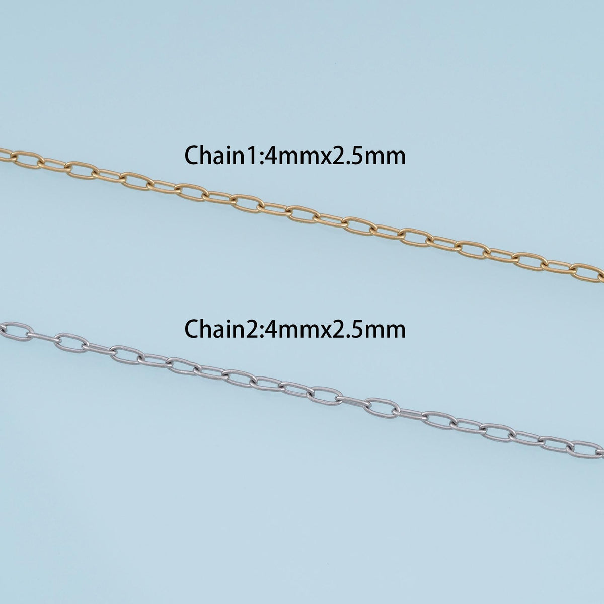 Stainless Steel Oval Link Chain, 14K Gold Stainless Steel Chain,Waterproof Chain for DIY Necklace Bracelet Making