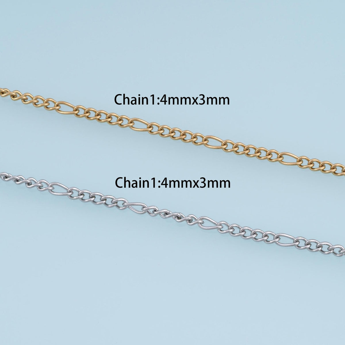 Stainless Steel Cuba Chain, 14K Gold Stainless Steel Chain,Waterproof Chain for DIY Necklace Bracelet Making