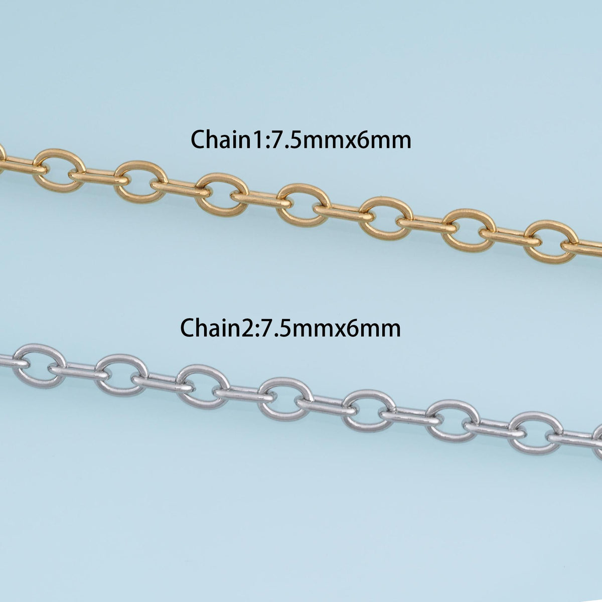 14K Gold Round Jewelry Chain 3.28 ft, 16.40 ft for Jewelry Making