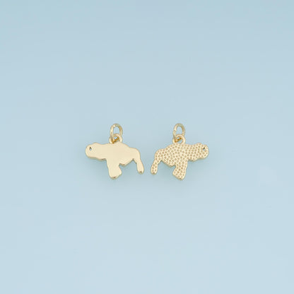 18K Gold Filled Florida Map Charm,Florida State Pendant,USA State Charm,Sunshine State Jewelry,DIY Jewelry Supply