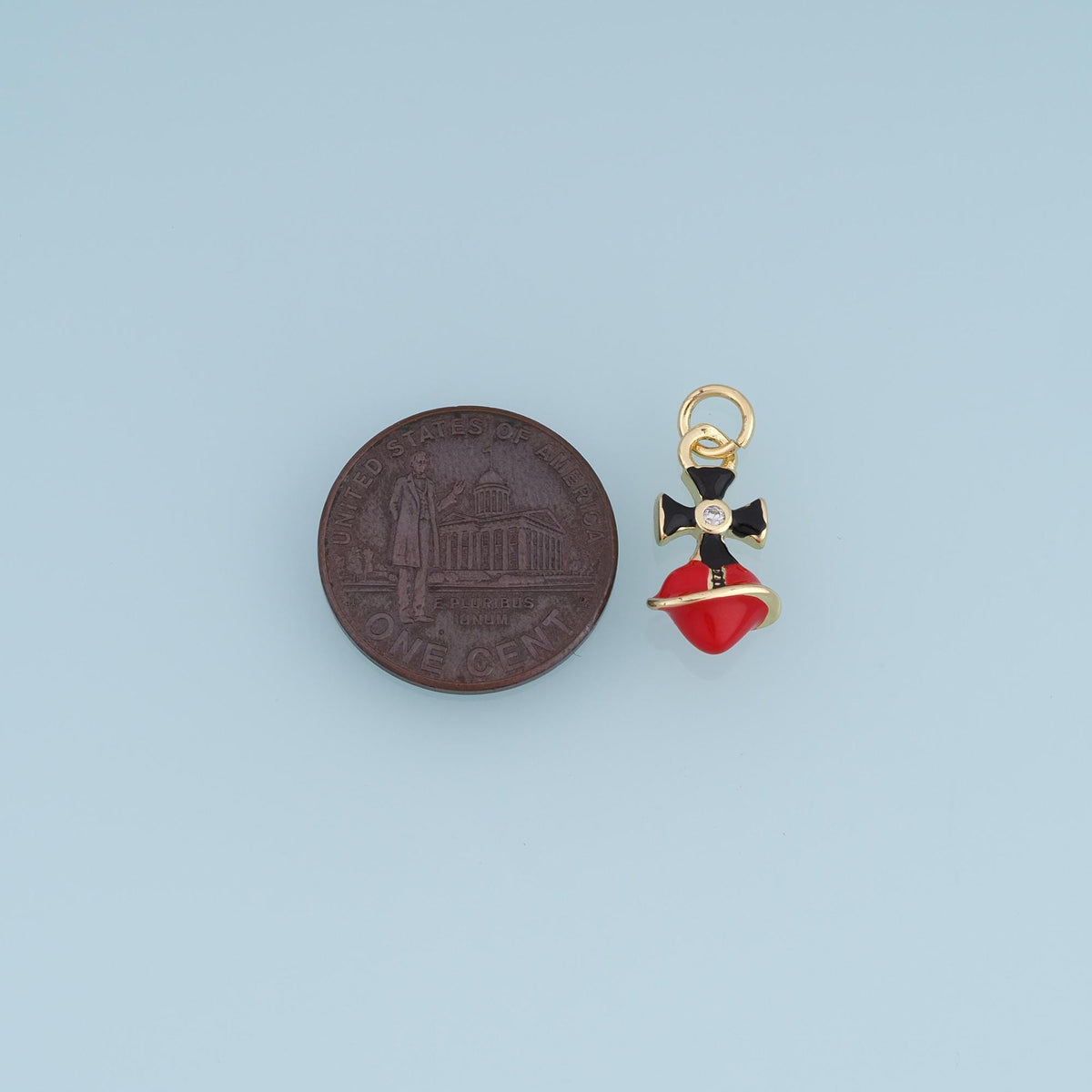 18K Gold Filled Bell Charm,Enamel Bow Bell Pendant,Red Teal Black Bell Charm,DIY Necklace Bracelet Jewelry Making Supply