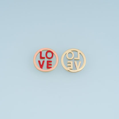 18K Gold Filled Enamel Letter Charm Pendant for Jewelry Making