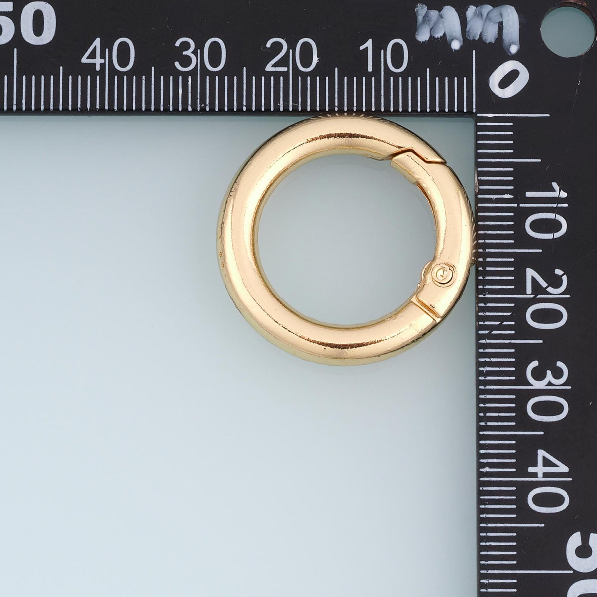 18K Gold Filled Round Clasp 28 mm for Jewelry Making