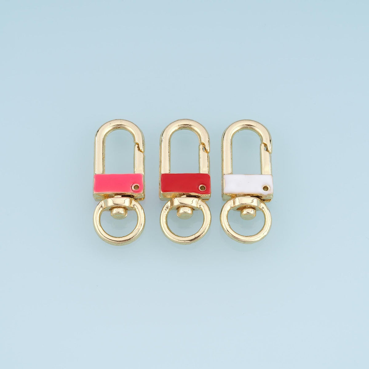 18K Gold Filled Oval Clasp for Jewelry Making