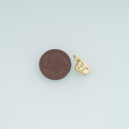 18K Gold Filled Charm Pendant for Jewelry Making