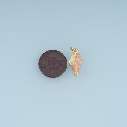 18K Gold Filled Enamel Charm Pendant for Jewelry Making
