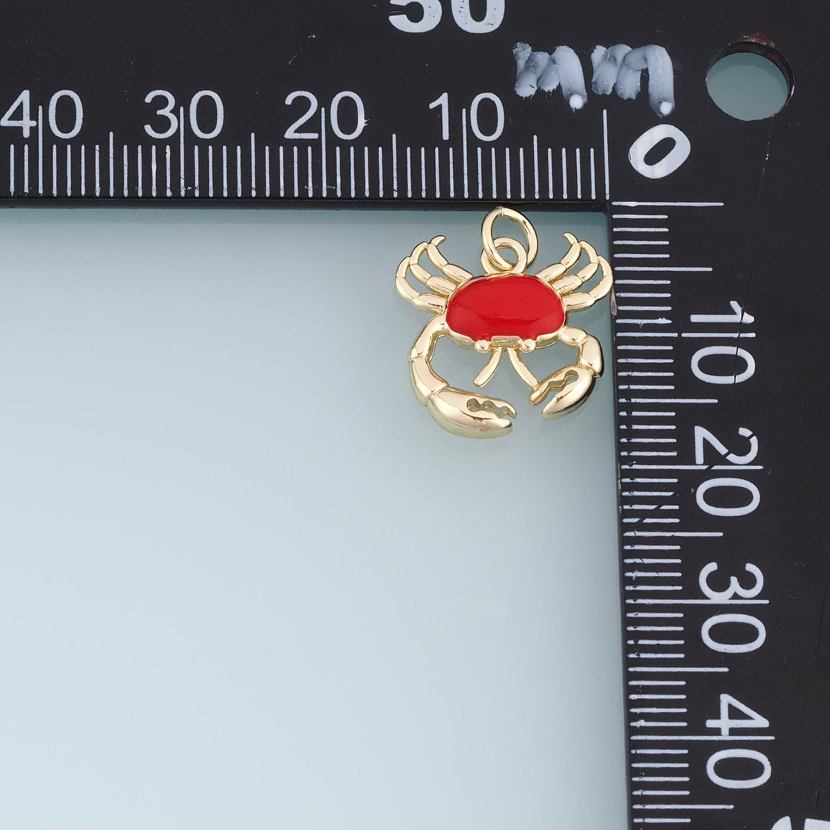 18K Gold Filled Enamel Charm Pendant for Jewelry Making