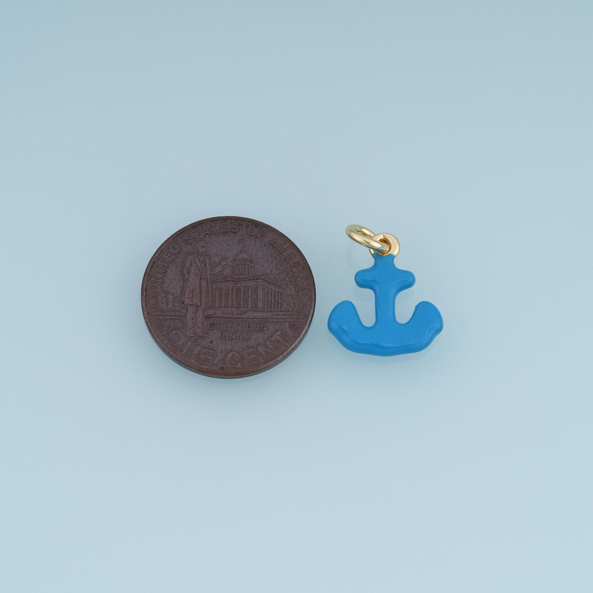 18K Gold Filled Enamel Charm Pendant for Jewelry Making