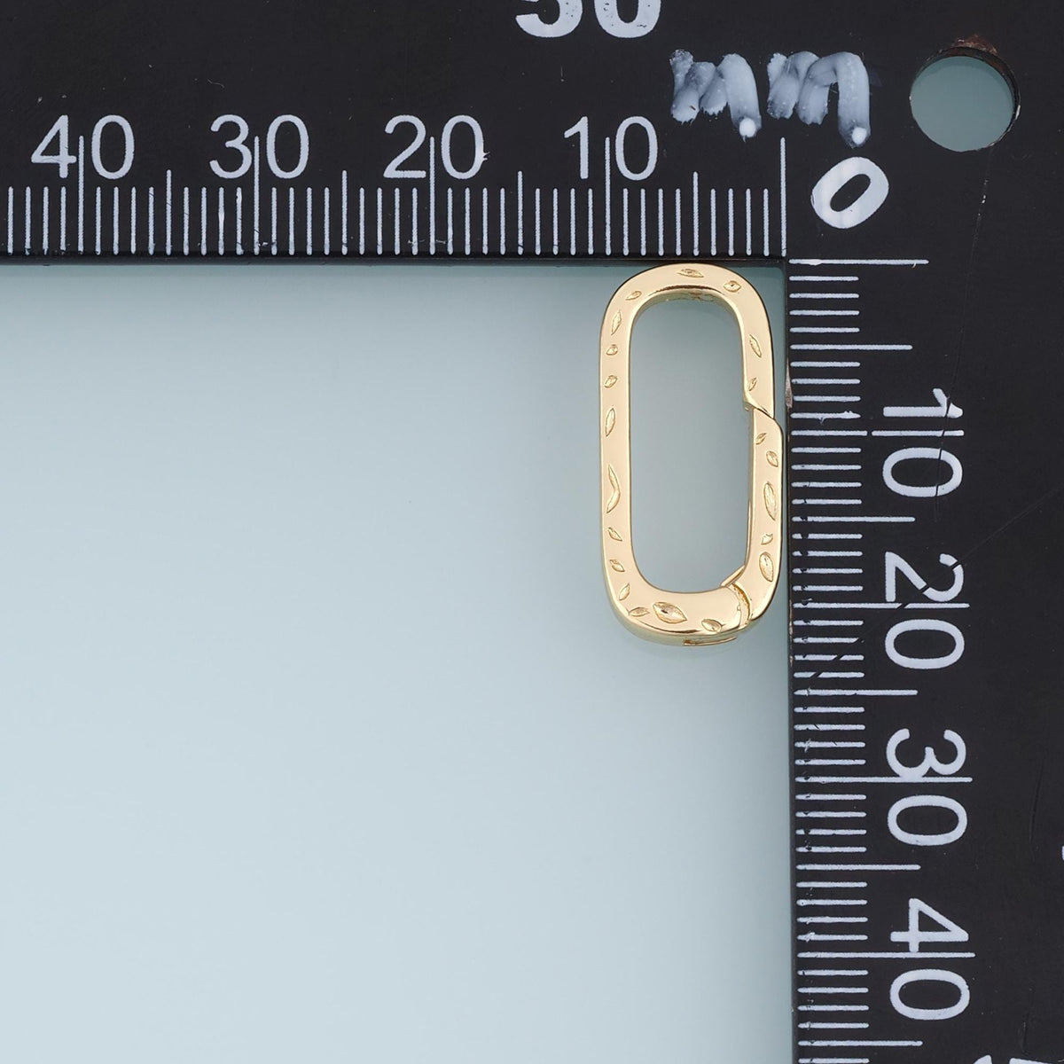 18K Gold Filled Oval Clasp for Jewelry Making