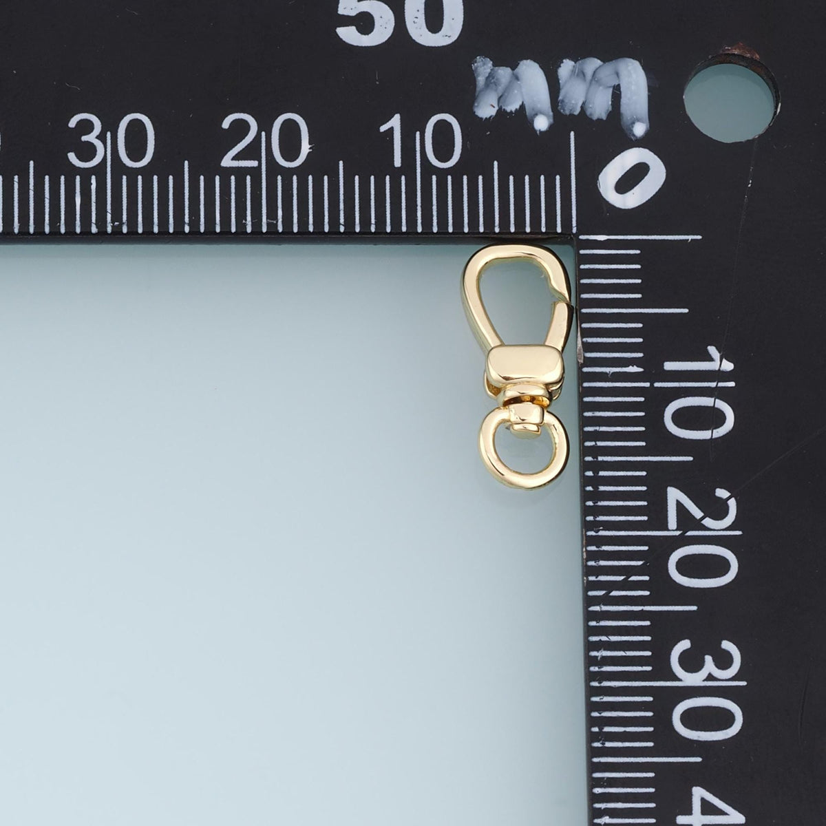 18K Gold Filled Cubic Zirconia Oval Clasp for Jewelry Making