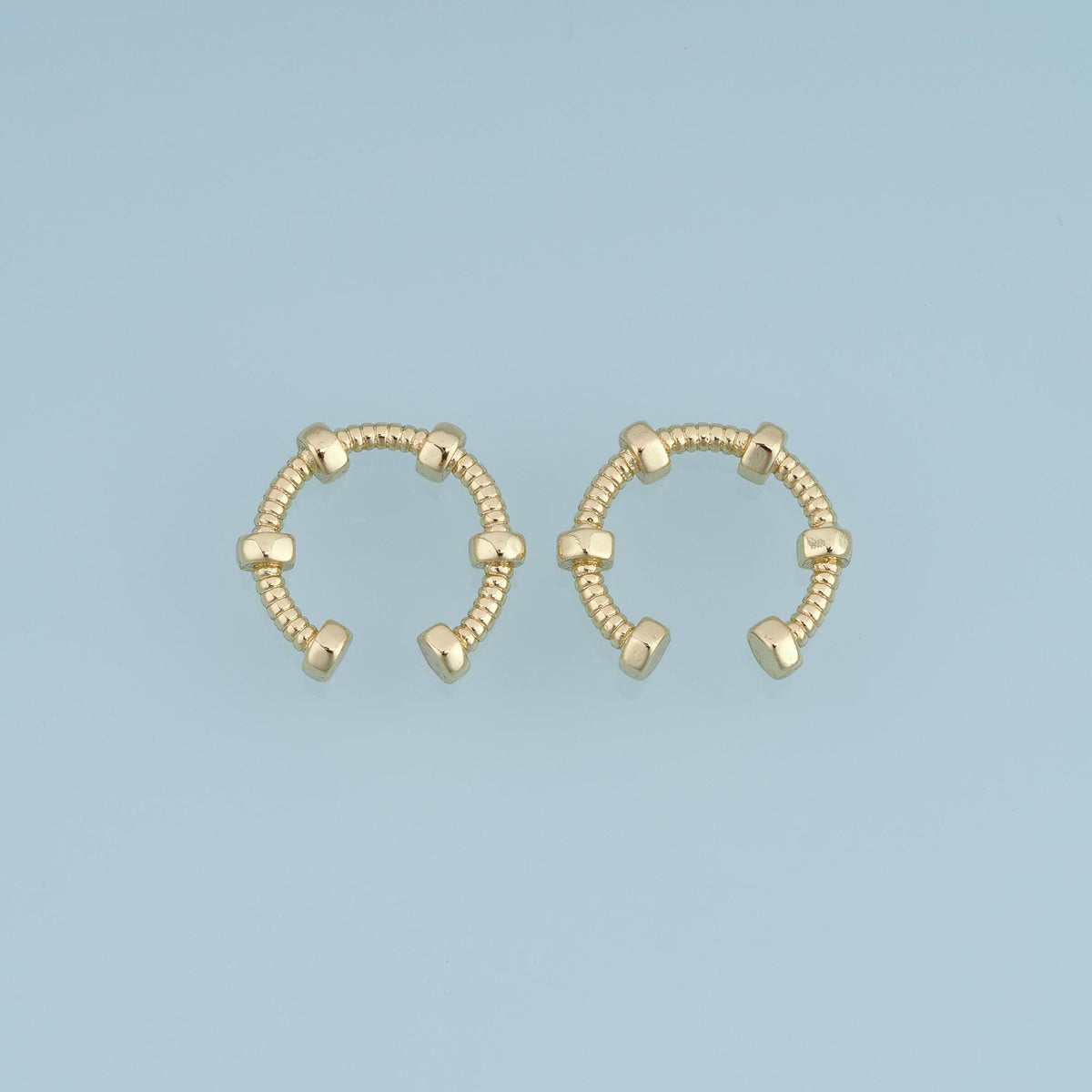18K Gold Filled Round Connector 13.5 mm, 12.5 mm for Jewelry Making