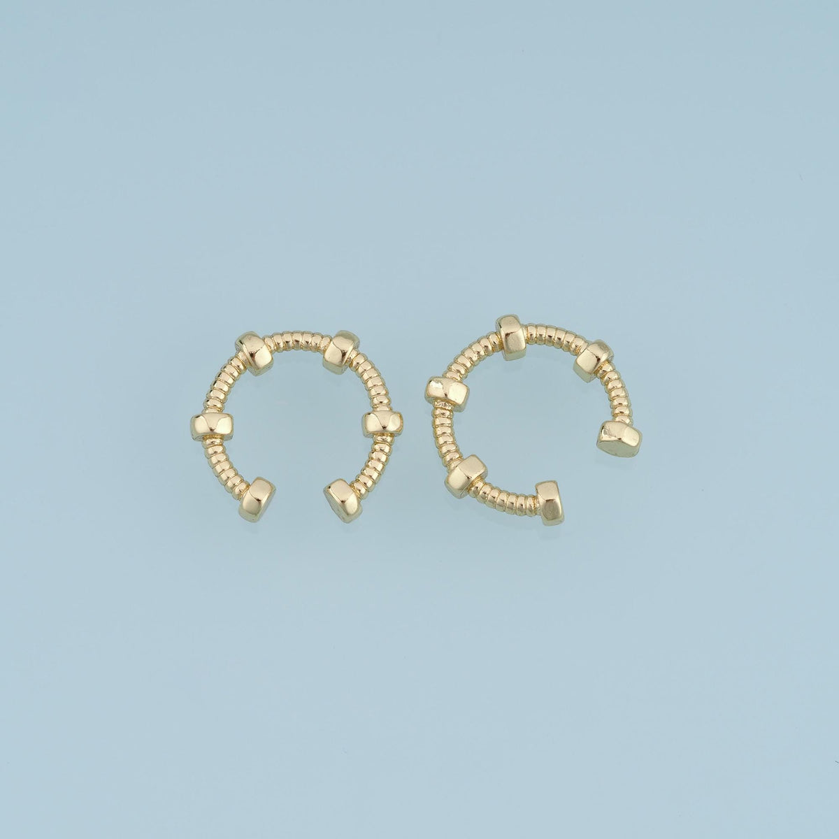18K Gold Filled Round Connector 13.5 mm, 12.5 mm for Jewelry Making