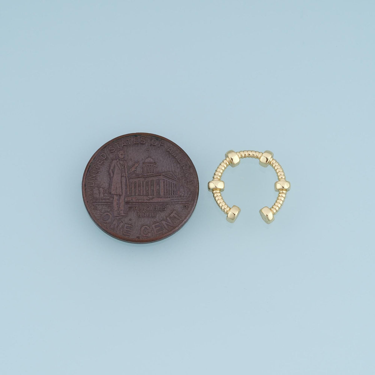 18K Gold Filled Round Connector 13.5 mm, 12.5 mm for Jewelry Making