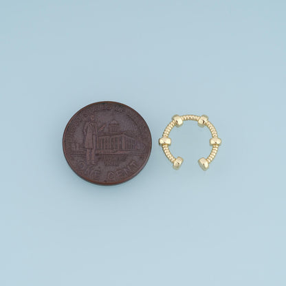 18K Gold Filled Round Connector 13.5 mm, 12.5 mm for Jewelry Making