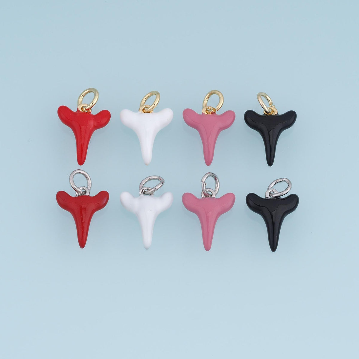 18K Gold Filled Enamel Charm Pendant for Jewelry Making